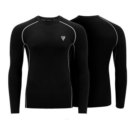 Рашгард с длинным рукавом RDX Lycra RDX Inc XL Черный (06260005)