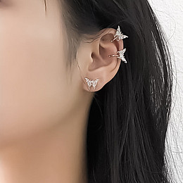 Сережки Метелики з круговою та прямою штангами K-POP 2шт Bioworld (13664)