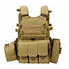Жилет тактический военный армейский AOKALI Outdoor А64 Sand