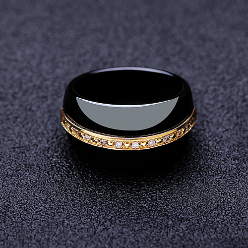 Кольцо керамическое Black Bionizi Berkani ТA27847