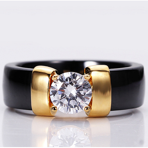 Кольцо керамическое Black Gold-Jo Berkani ТA27856