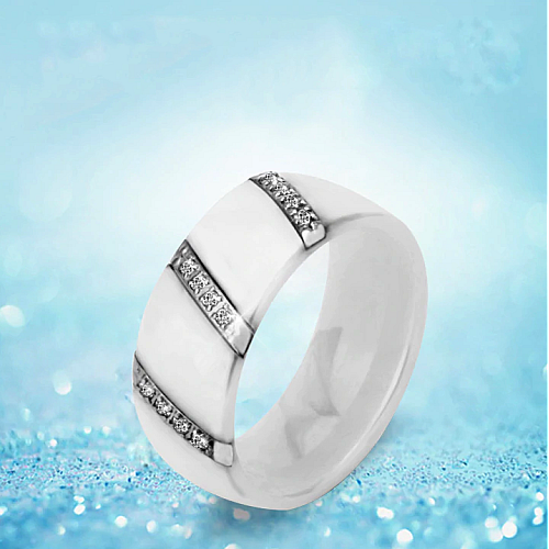 Кільце керамічне Viorelli White Berkani ТA27873