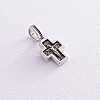 Золотой детский крестик чернение п03210 Оникс 1.87 г