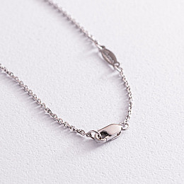 Мужское колье Крест из серебра ZANCAN EXC487-60 Оникс 5.40 г