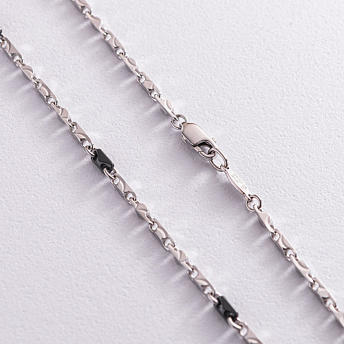 Серебряная мужская цепочка ZANCAN ESC054-N Оникс 12.80 г