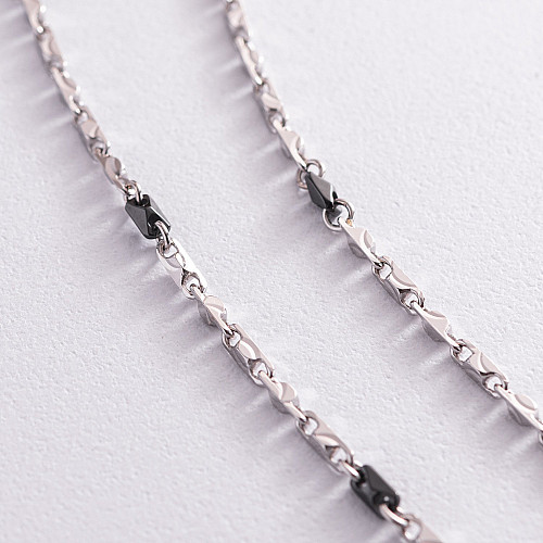 Серебряная мужская цепочка ZANCAN ESC054-N Оникс 12.80 г
