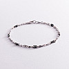Серебряный мужской браслет ZANCAN ESB167-N Оникс 4.60 г