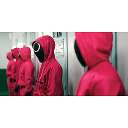 Маска MHZ гра в Кальмара круг