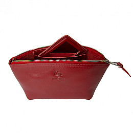 Косметичка Grande Pelle 805660 Красная 11 × 24 × 7.5