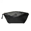 Косметичка Grande Pelle 805610 глянцевая кожа Черная 11 × 24 × 7.5