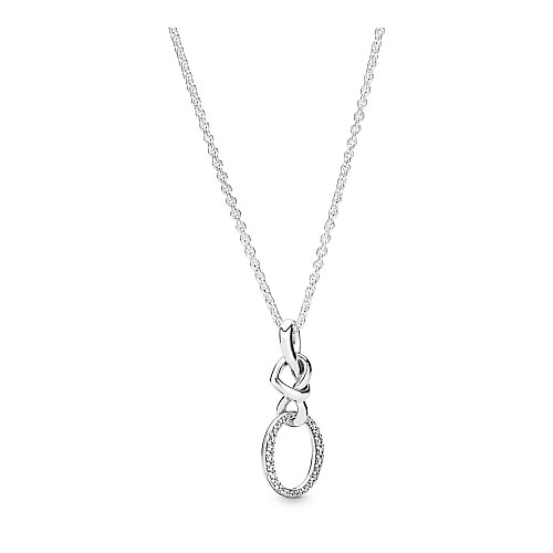 Серебряное ожерелье Pandora Узы любви 398078CZ