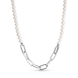 Ожерелье з прісноводним культивованим жемчугом Pandora Me