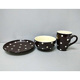Столовый набор 3 предмета Горох Mix Interos KW129