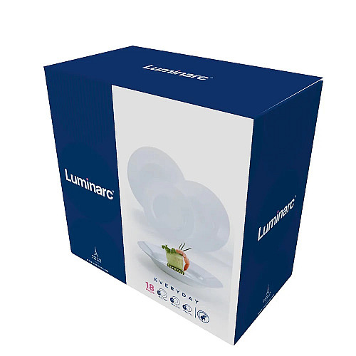 Сервиз столовый Luminarc Everyday 18 предметов Белый (6293395)