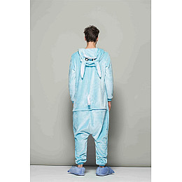 Пижама Кигуруми взрослая BearWear Зайка New S 145 - 155 см Голубой (K1W1-0186-S)