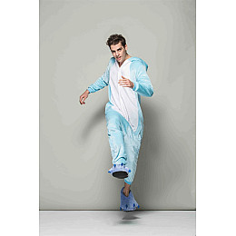 Пижама Кигуруми взрослая BearWear Зайка New S 145 - 155 см Голубой (K1W1-0186-S)