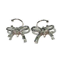 Сережки бантики Bioworld рожеві (15254)