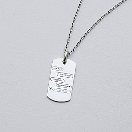 Серебряный жетон Каждое как ты? означает я люблю тебя жетонмЯК Оникс