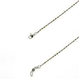 Цепочка SumWin ЗМЕЙКА металл белое серебро