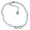 Серебряный браслет на ногу SilverBreeze без камней (1928257) 23-26