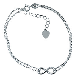 Серебряный браслет на ногу SilverBreeze без камней (1928257) 23-26