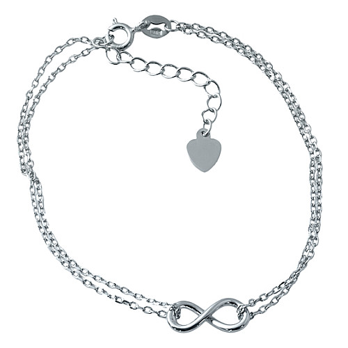 Серебряный браслет на ногу SilverBreeze без камней (1928257) 23-26