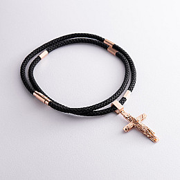 Ювелирный шнурок с золотой застежкой 73232400 Оникс 55