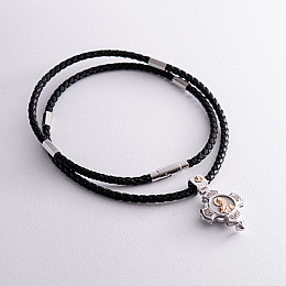 Ювелирный шнурок с золотой застежкой 710141100 Оникс 50