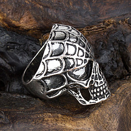 Перстень Win Череп Паутина 20 Стальной (27021)