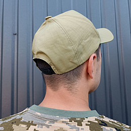 Кепка бейсболка тактическая регулируемая One size Койот