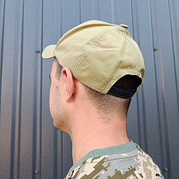 Кепка бейсболка тактическая регулируемая One size Койот