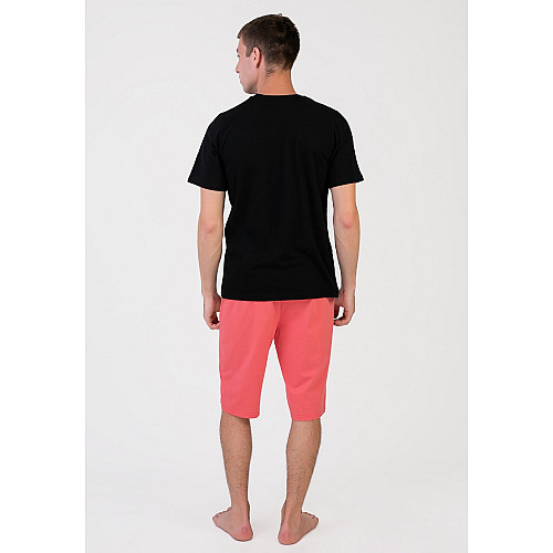 Пижама чоловіча Homewear MAD 19525 XXL Black/Coral (3700465520552)