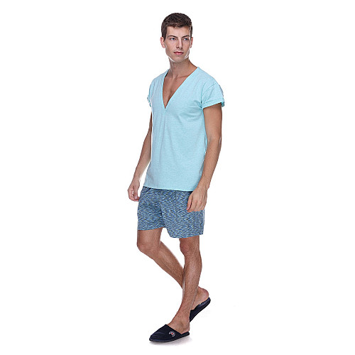 Піжама чоловіча Homewear MAD 19533 L Туркуаз (3700465519333)