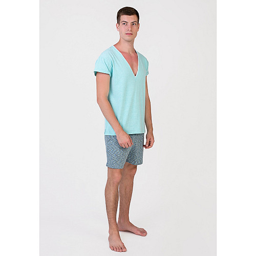 Піжама чоловіча Homewear MAD 19533 M Turquoise/bianco (3700465519653)