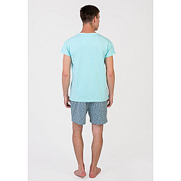 Піжама чоловіча Homewear MAD 19533 M Turquoise/bianco (3700465519653)