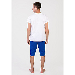 Піжама чоловіча Homewear MAD 19555 M Blanc/marine (3700465519214)