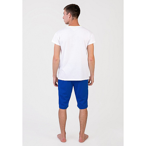 Піжама чоловіча Homewear MAD 19555 M Blanc/marine (3700465519214)