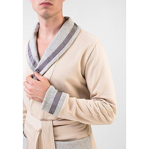 Жакет мужской Homewear Mad 45096G L Beige (3700467745096)
