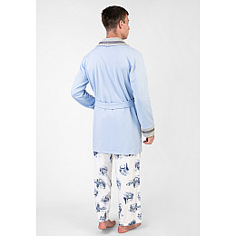 Жакет чоловічий Homewear Mad 45096G XL Bleu (3700467765701)