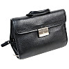 Мужская кожаная барсетка сумка Giorgio Ferretti Черный (Ef043 black)