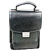 Кожана чоловіча барсетка Giorgio Ferretti Чорний (EF053 black)