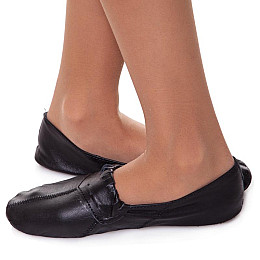 Чешки кожаные Zelart ZS-5305 26 Black (SK001011)