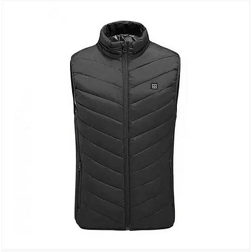 Жилетка с подогревом от повербанка USB Lesko M01-9 Black S