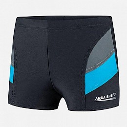 Плавки для хлопчиків Aqua Speed Andy 6438 сірі, сині дит 140см (349-32 140)