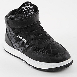 Кеды детские 338759 р.32 (20,5) Fashion Черный