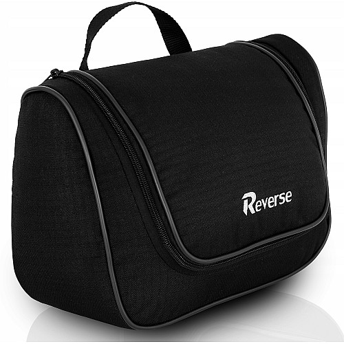 Дорожная косметичка несессер бьюти кейс Reverse 26х20х10 см Черный (TK-01 black)