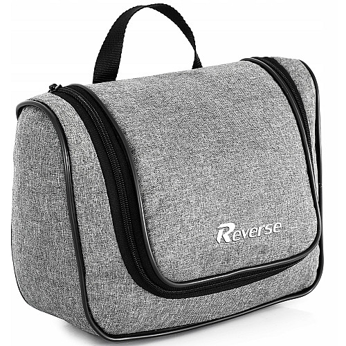 Дорожная косметичка несессер бьюти кейс Reverse 26х20х10 см Серый (TK-01 grey)