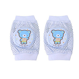 Наколенники детские для ползанья Roxy Kids P25 Мишка Голубой