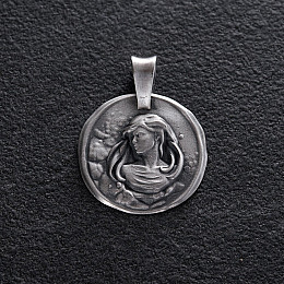 Серебряный кулон Знак зодиака Дева 133221діва Оникс