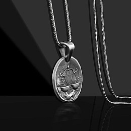 Серебряный кулон Знак зодиака Весы 133221терези Оникс